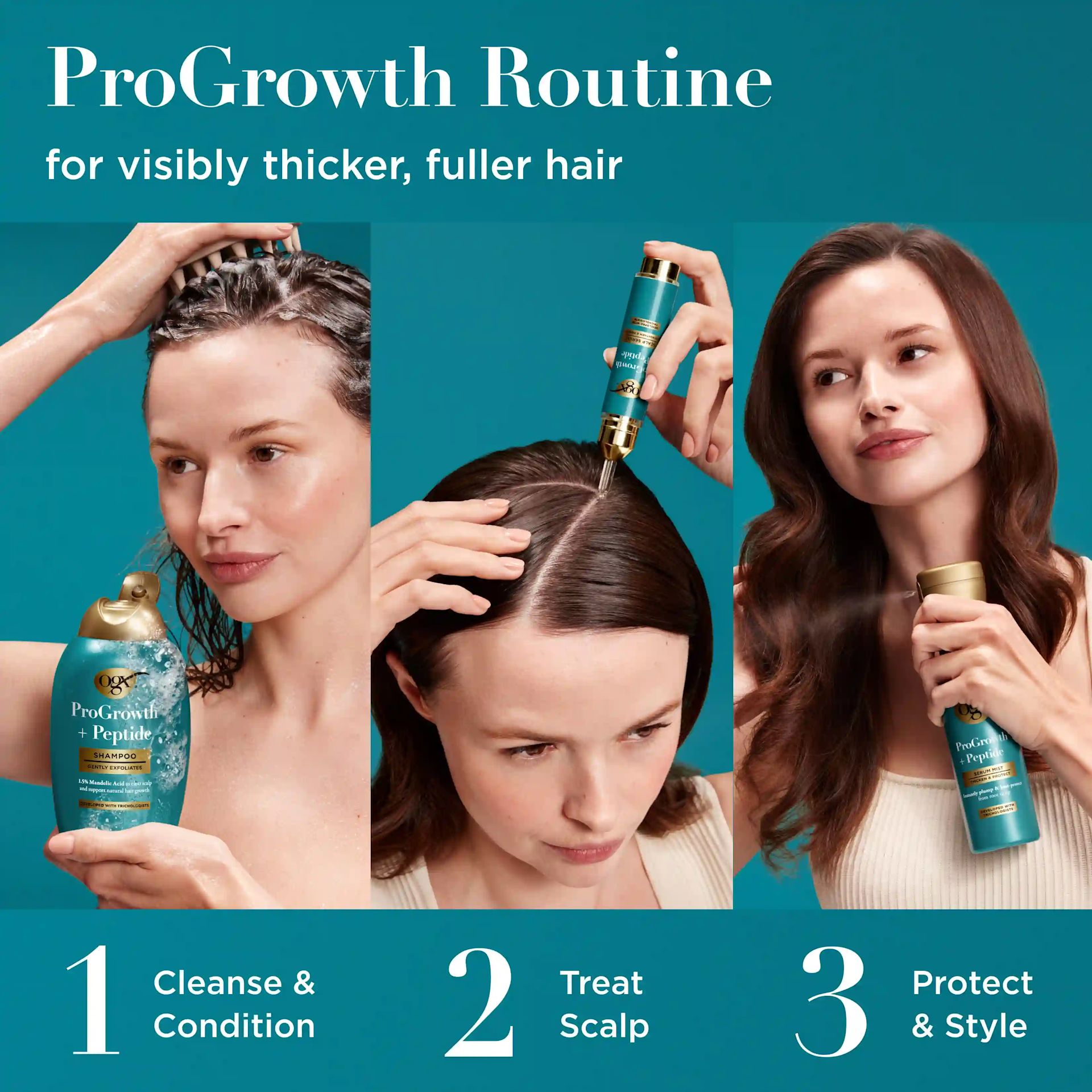 OGX Progrowth + Peptide uduseerum - kuumakaitse 193ml - Pilt 3