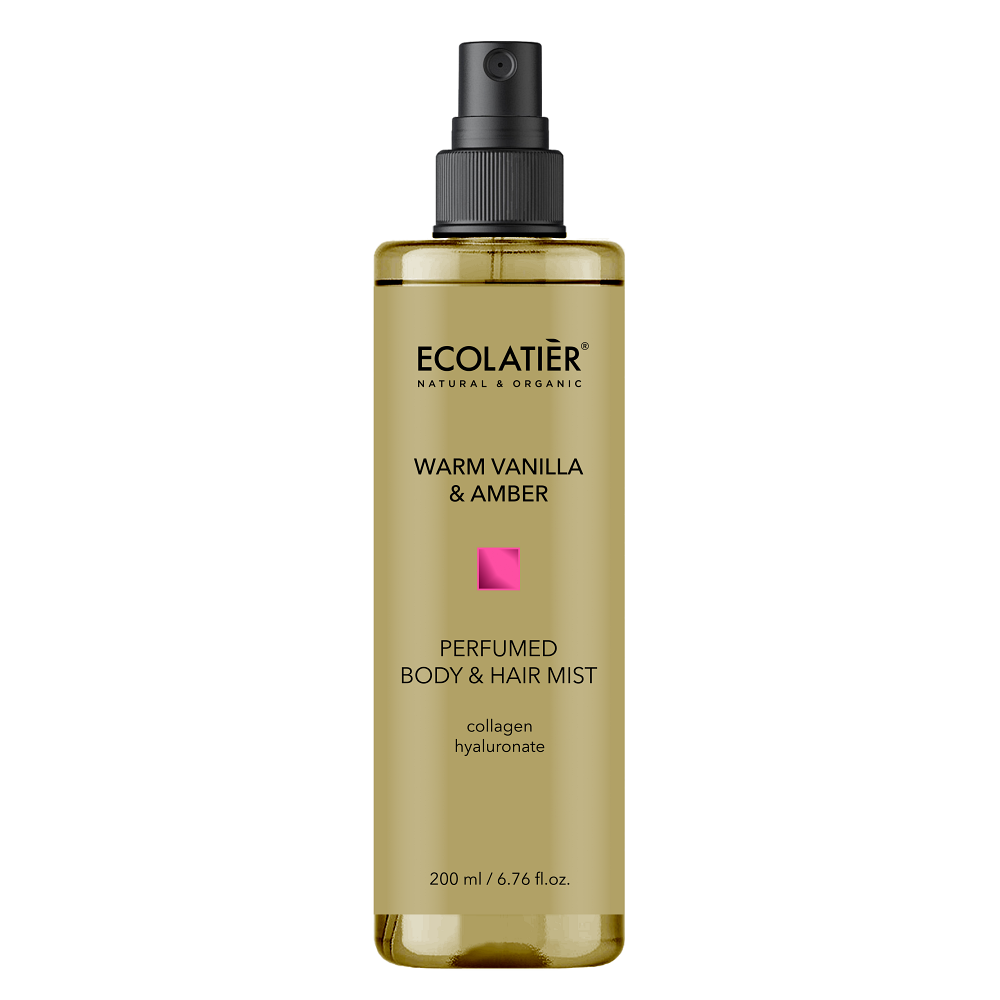 Ecolatier lõhnastatud keha- ja juuksesprei Warm Vanilla & Amber 200 ml